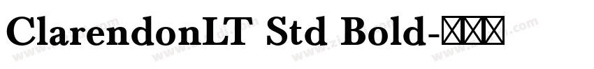 ClarendonLT Std Bold字体转换